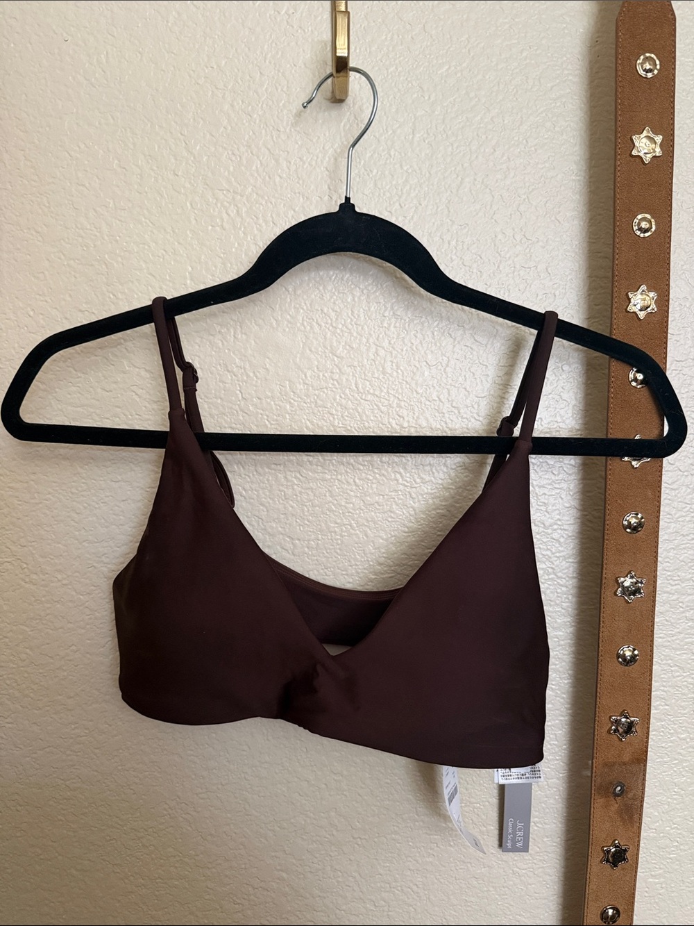 Lana bikini top in Classic Sculptβ’ in brown